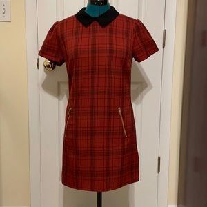 Red Plaid Mini Dress